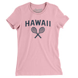 Hawaii Tennis Women's T-Shirt-Light Pink-Allegiant Goods Co. Vintage Sports Apparel