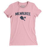 Milwaukee Pickleball Women's T-Shirt-Light Pink-Allegiant Goods Co. Vintage Sports Apparel