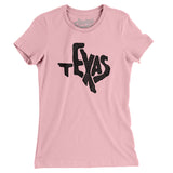 Texas State Shape Text Women's T-Shirt-Allegiant Goods Co. Vintage Sports Apparel