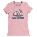 I Have A Tee Time In West Virginia Women's T-Shirt-Light Pink-Allegiant Goods Co. Vintage Sports Apparel