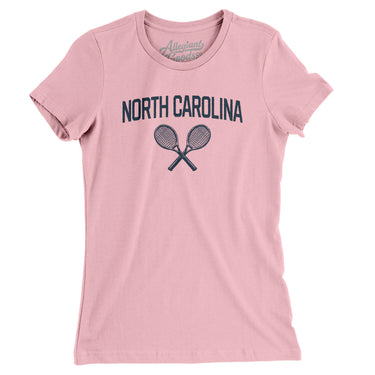 North Carolina Tennis Women's T-Shirt-Light Pink-Allegiant Goods Co. Vintage Sports Apparel