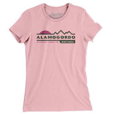 Alamogordo Mountain Sunset Women's T-Shirt-Light Pink-Allegiant Goods Co. Vintage Sports Apparel