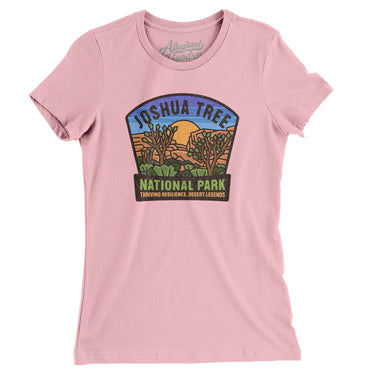 Joshua Tree National Park Badge Women's T-Shirt-Light Pink-Allegiant Goods Co. Vintage Sports Apparel