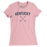 Kentucky Golf Women's T-Shirt-Light Pink-Allegiant Goods Co. Vintage Sports Apparel
