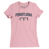 Pennsylvania Cycling Women's T-Shirt-Light Pink-Allegiant Goods Co. Vintage Sports Apparel