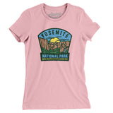 Yosemite National Park Badge Women's T-Shirt-Light Pink-Allegiant Goods Co. Vintage Sports Apparel