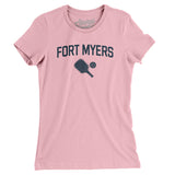 Fort Myers Pickleball Women's T-Shirt-Light Pink-Allegiant Goods Co. Vintage Sports Apparel