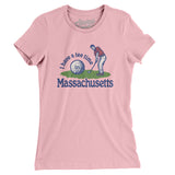 I Have A Tee Time In Massachusetts Women's T-Shirt-Light Pink-Allegiant Goods Co. Vintage Sports Apparel