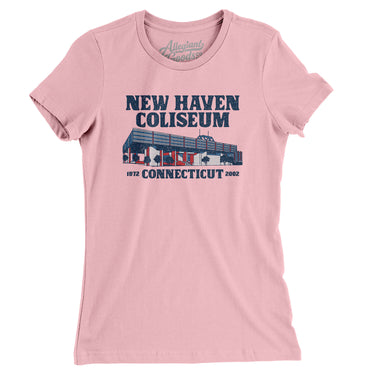 New Haven Coliseum Women's T-Shirt-Allegiant Goods Co. Vintage Sports Apparel