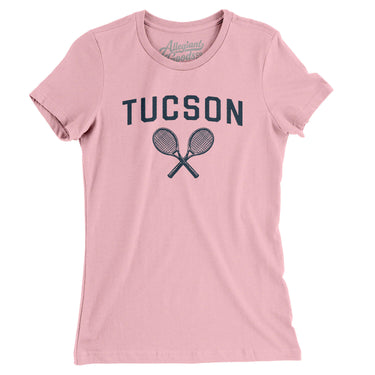 Tucson Tennis Women's T-Shirt-Light Pink-Allegiant Goods Co. Vintage Sports Apparel