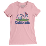 I Have A Tee Time In California Women's T-Shirt-Light Pink-Allegiant Goods Co. Vintage Sports Apparel