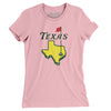 Texas Golf Women's T-Shirt-Light Pink-Allegiant Goods Co. Vintage Sports Apparel