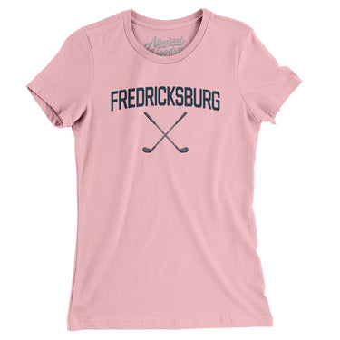 Fredericksburg Golf Women's T-Shirt-Light Pink-Allegiant Goods Co. Vintage Sports Apparel