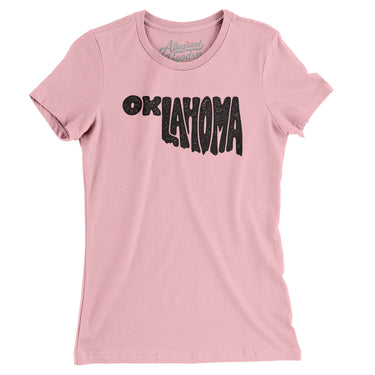 Oklahoma State Shape Text Women's T-Shirt-Allegiant Goods Co. Vintage Sports Apparel