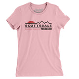 Scottsdale Mountain Sunset Women's T-Shirt-Light Pink-Allegiant Goods Co. Vintage Sports Apparel