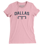 Dallas Cycling Women's T-Shirt-Light Pink-Allegiant Goods Co. Vintage Sports Apparel