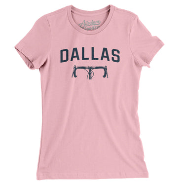 Dallas Cycling Women's T-Shirt-Light Pink-Allegiant Goods Co. Vintage Sports Apparel