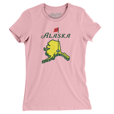Alaska Golf Women's T-Shirt-Light Pink-Allegiant Goods Co. Vintage Sports Apparel