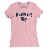 Denver Pickleball Women's T-Shirt-Light Pink-Allegiant Goods Co. Vintage Sports Apparel
