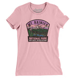 Mt. Rainier National Park Badge Women's T-Shirt-Light Pink-Allegiant Goods Co. Vintage Sports Apparel