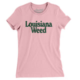 Louisiana Weed Women's T-Shirt-Light Pink-Allegiant Goods Co. Vintage Sports Apparel