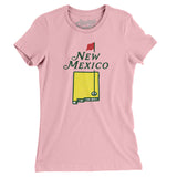 New Mexico Golf Women's T-Shirt-Light Pink-Allegiant Goods Co. Vintage Sports Apparel