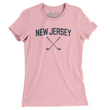 New Jersey Golf Women's T-Shirt-Light Pink-Allegiant Goods Co. Vintage Sports Apparel