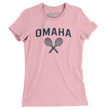 Omaha Tennis Women's T-Shirt-Light Pink-Allegiant Goods Co. Vintage Sports Apparel