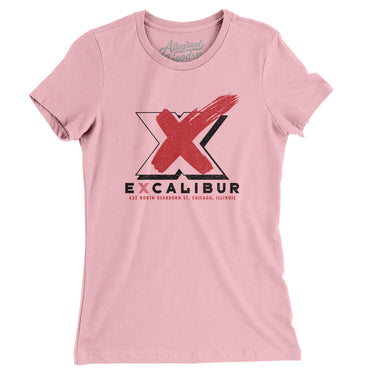 Excalibur Chicago Women's T-Shirt-Light Pink-Allegiant Goods Co. Vintage Sports Apparel
