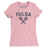 Tulsa Tennis Women's T-Shirt-Light Pink-Allegiant Goods Co. Vintage Sports Apparel