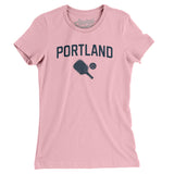 Portland Pickleball Women's T-Shirt-Light Pink-Allegiant Goods Co. Vintage Sports Apparel