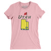 Utah Golf Women's T-Shirt-Light Pink-Allegiant Goods Co. Vintage Sports Apparel