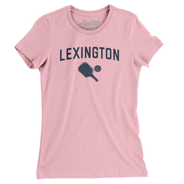 Lexington Pickleball Women's T-Shirt-Light Pink-Allegiant Goods Co. Vintage Sports Apparel