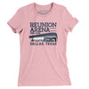 Reunion Arena Women's T-Shirt-Light Pink-Allegiant Goods Co. Vintage Sports Apparel