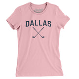 Dallas Golf Women's T-Shirt-Light Pink-Allegiant Goods Co. Vintage Sports Apparel