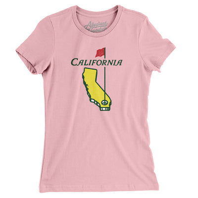 California Golf Women's T-Shirt-Light Pink-Allegiant Goods Co. Vintage Sports Apparel
