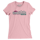 Palm Springs Mountain Sunset Women's T-Shirt-Light Pink-Allegiant Goods Co. Vintage Sports Apparel