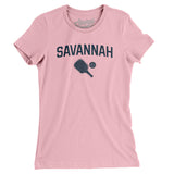 Savannah Pickleball Women's T-Shirt-Light Pink-Allegiant Goods Co. Vintage Sports Apparel