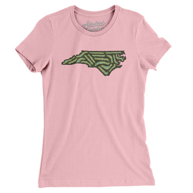 North Carolina Golf Course Women's T-Shirt-Light Pink-Allegiant Goods Co. Vintage Sports Apparel
