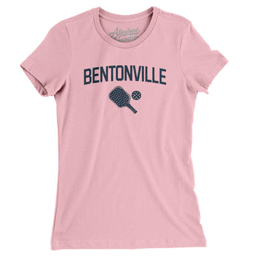 Bentonville Pickleball Women's T-Shirt-Light Pink-Allegiant Goods Co. Vintage Sports Apparel