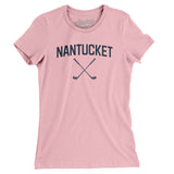 Nantucket Golf Women's T-Shirt-Light Pink-Allegiant Goods Co. Vintage Sports Apparel