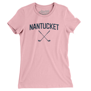 Nantucket Golf Women's T-Shirt-Light Pink-Allegiant Goods Co. Vintage Sports Apparel