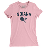 Indiana Pickleball Women's T-Shirt-Light Pink-Allegiant Goods Co. Vintage Sports Apparel
