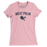 West Palm Pickleball Women's T-Shirt-Light Pink-Allegiant Goods Co. Vintage Sports Apparel