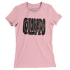 Colorado State Shape Text Women's T-Shirt-Light Pink-Allegiant Goods Co. Vintage Sports Apparel