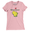 Wisconsin Golf Women's T-Shirt-Light Pink-Allegiant Goods Co. Vintage Sports Apparel