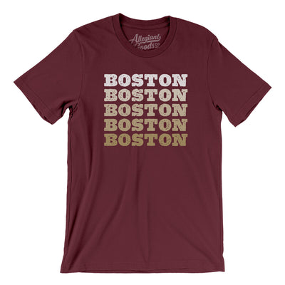Boston Repeat Men/Unisex T-Shirt-Maroon-Allegiant Goods Co. Vintage Sports Apparel