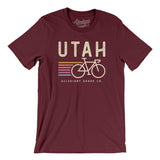 Utah Cycling Men/Unisex T-Shirt-Maroon-Allegiant Goods Co. Vintage Sports Apparel