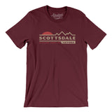 Scottsdale Mountain Sunset Men/Unisex T-Shirt-Maroon-Allegiant Goods Co. Vintage Sports Apparel