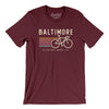 Baltimore Cycling Men/Unisex T-Shirt-Maroon-Allegiant Goods Co. Vintage Sports Apparel
